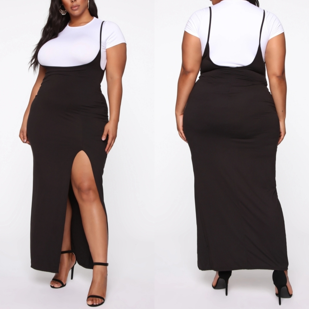 Size 3x plus size bodysuit and maxi dress set
